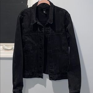 Black denim jacket